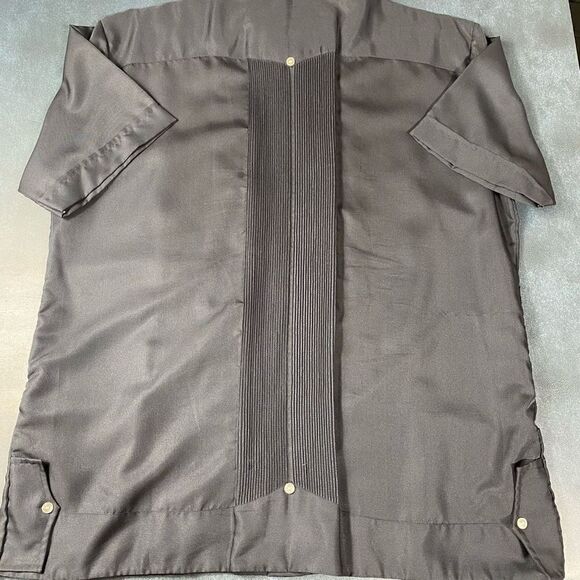 Guayaberas LOL-HA 80’s Embroidered Short Sleeve Button Down Shirt Blue XXL (44) - Picture 6 of 7